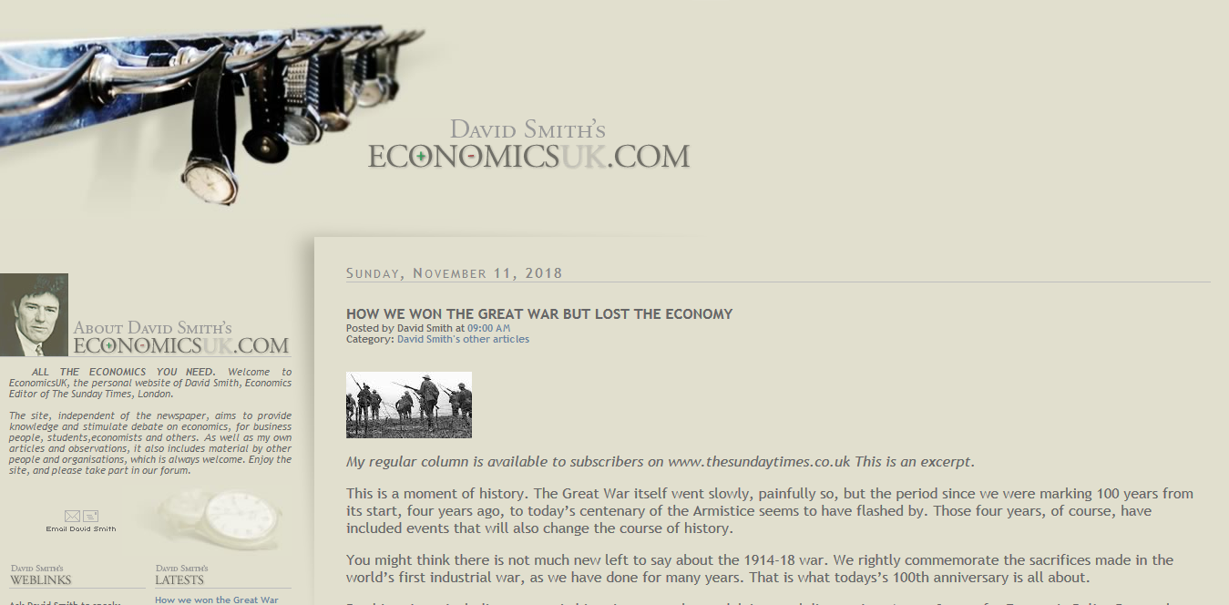 Screenshot 2018 11 17 David Smiths EconomicsUK com1 - Die 5 wichtigsten Ressourcen für Ökonomen im Internet